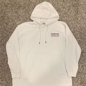 The North Face Lightweight White Hoodie Size Large
